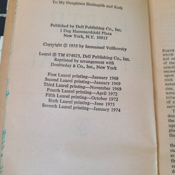 Worlds in Collision & Earth in Upheaval by Immanuel Velikovsky,- PB - Picture 8 of 10